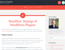 Tablet Screenshot of jespervanengelen.com